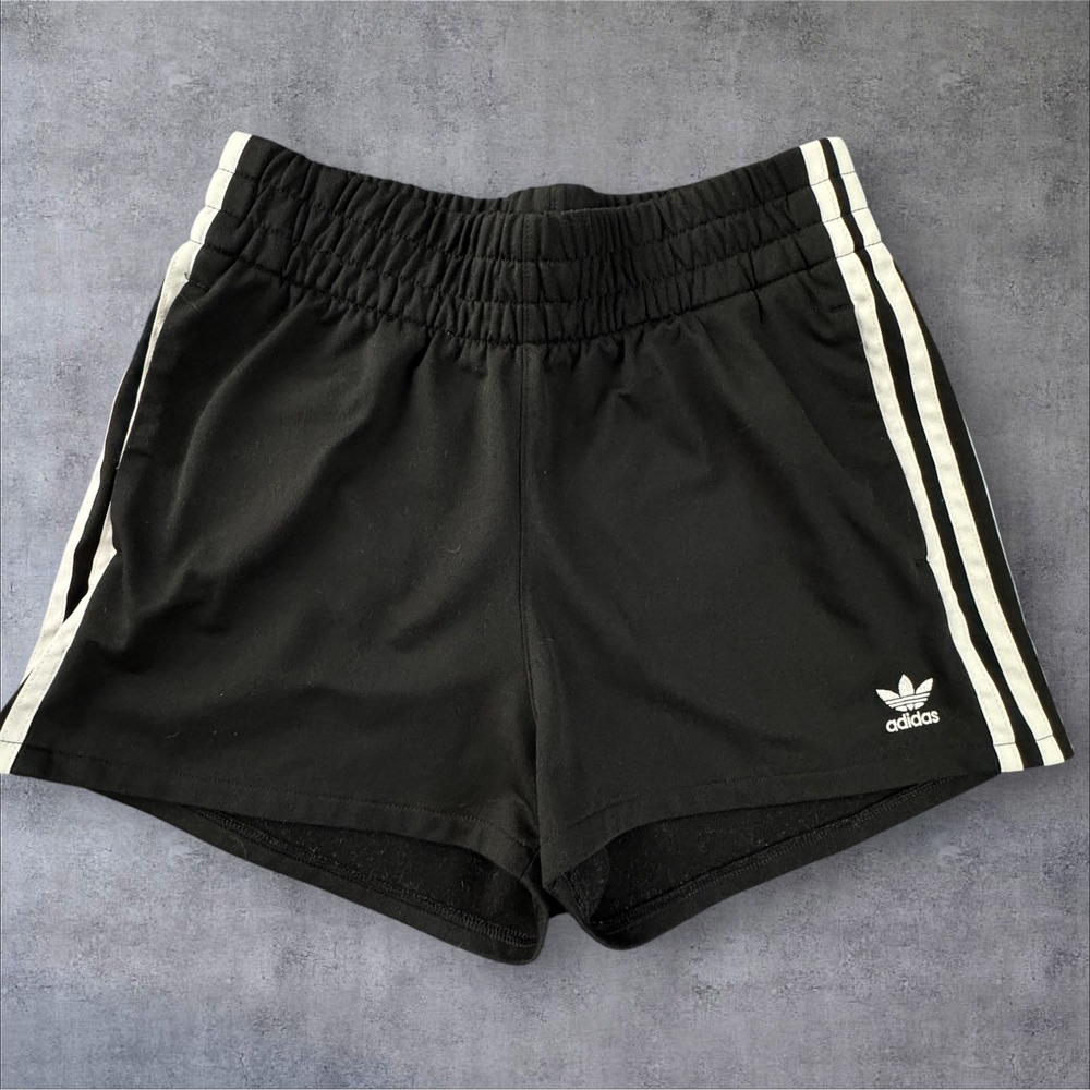 Adidas Originals 3-Stripe Shorts Women's Small Black FM2610 Athletic Trefoil
